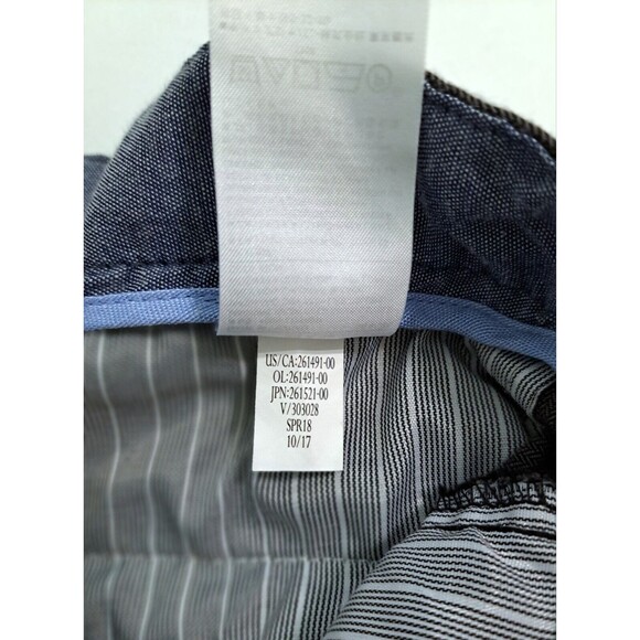 Banana Republic Men's 33x32 Pants Gray Herringbone Aiden Fit Dress Formal - Picture 6 of 10